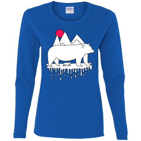 T-Shirts Royal / S Polar Bear Family Women's Long Sleeve T-Shirt