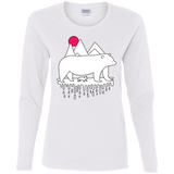 T-Shirts White / S Polar Bear Family Women's Long Sleeve T-Shirt