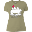 T-Shirts Light Olive / X-Small Polar Bear Family Women's Premium T-Shirt