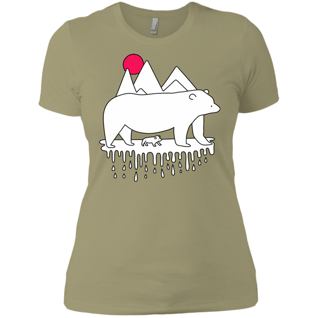 T-Shirts Light Olive / X-Small Polar Bear Family Women's Premium T-Shirt