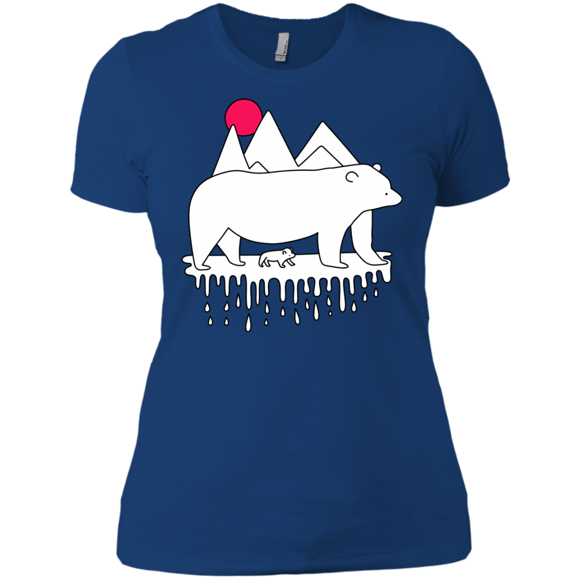T-Shirts Royal / X-Small Polar Bear Family Women's Premium T-Shirt