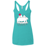 Polar Bear Family Women's Triblend Racerback Tank
