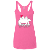 Polar Bear Family Women's Triblend Racerback Tank