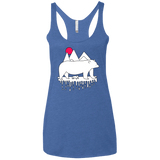 Polar Bear Family Women's Triblend Racerback Tank