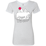 T-Shirts Heather White / S Polar Bear Family Women's Triblend T-Shirt