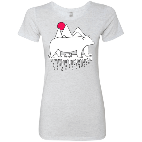 T-Shirts Heather White / S Polar Bear Family Women's Triblend T-Shirt