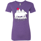 T-Shirts Purple Rush / S Polar Bear Family Women's Triblend T-Shirt