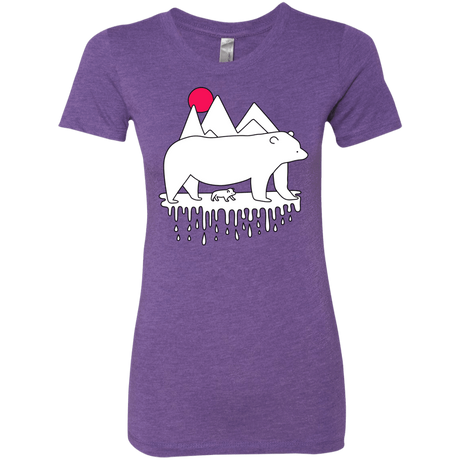 T-Shirts Purple Rush / S Polar Bear Family Women's Triblend T-Shirt