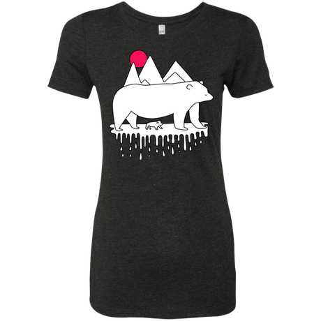 T-Shirts Vintage Black / S Polar Bear Family Women's Triblend T-Shirt