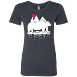 T-Shirts Vintage Navy / S Polar Bear Family Women's Triblend T-Shirt