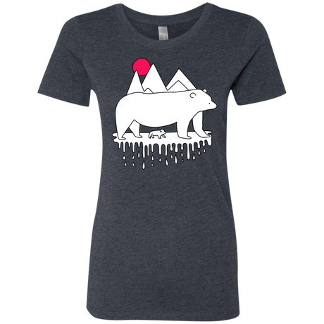 T-Shirts Vintage Navy / S Polar Bear Family Women's Triblend T-Shirt