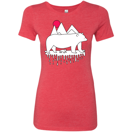 T-Shirts Vintage Red / S Polar Bear Family Women's Triblend T-Shirt
