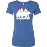 T-Shirts Vintage Royal / S Polar Bear Family Women's Triblend T-Shirt