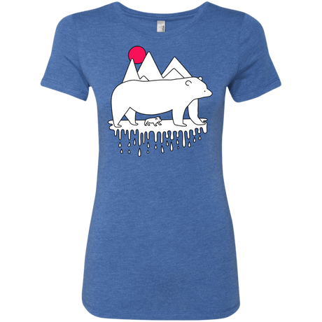 T-Shirts Vintage Royal / S Polar Bear Family Women's Triblend T-Shirt