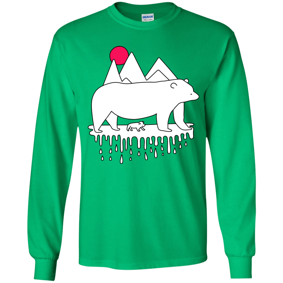 Polar Bear Family Youth Long Sleeve T-Shirt