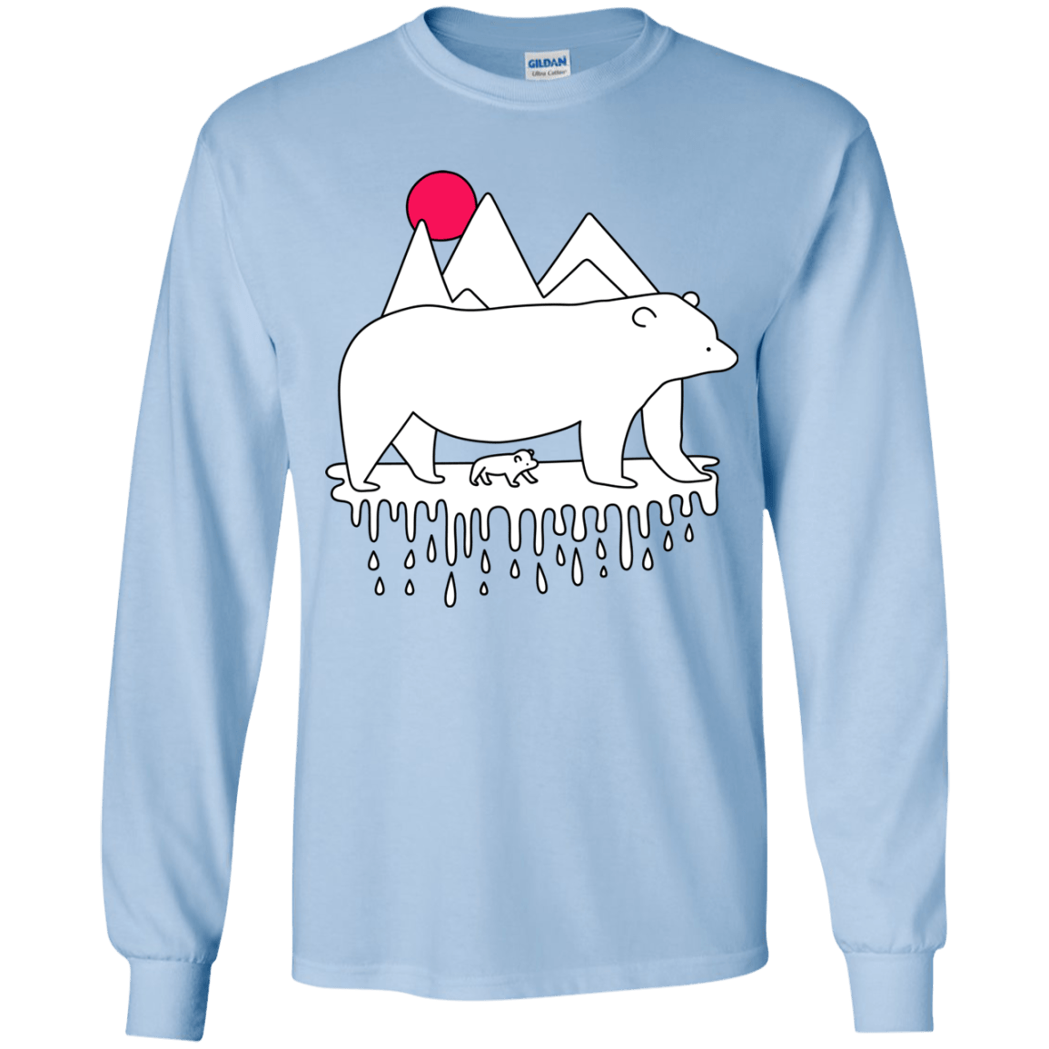 Polar Bear Family Youth Long Sleeve T-Shirt