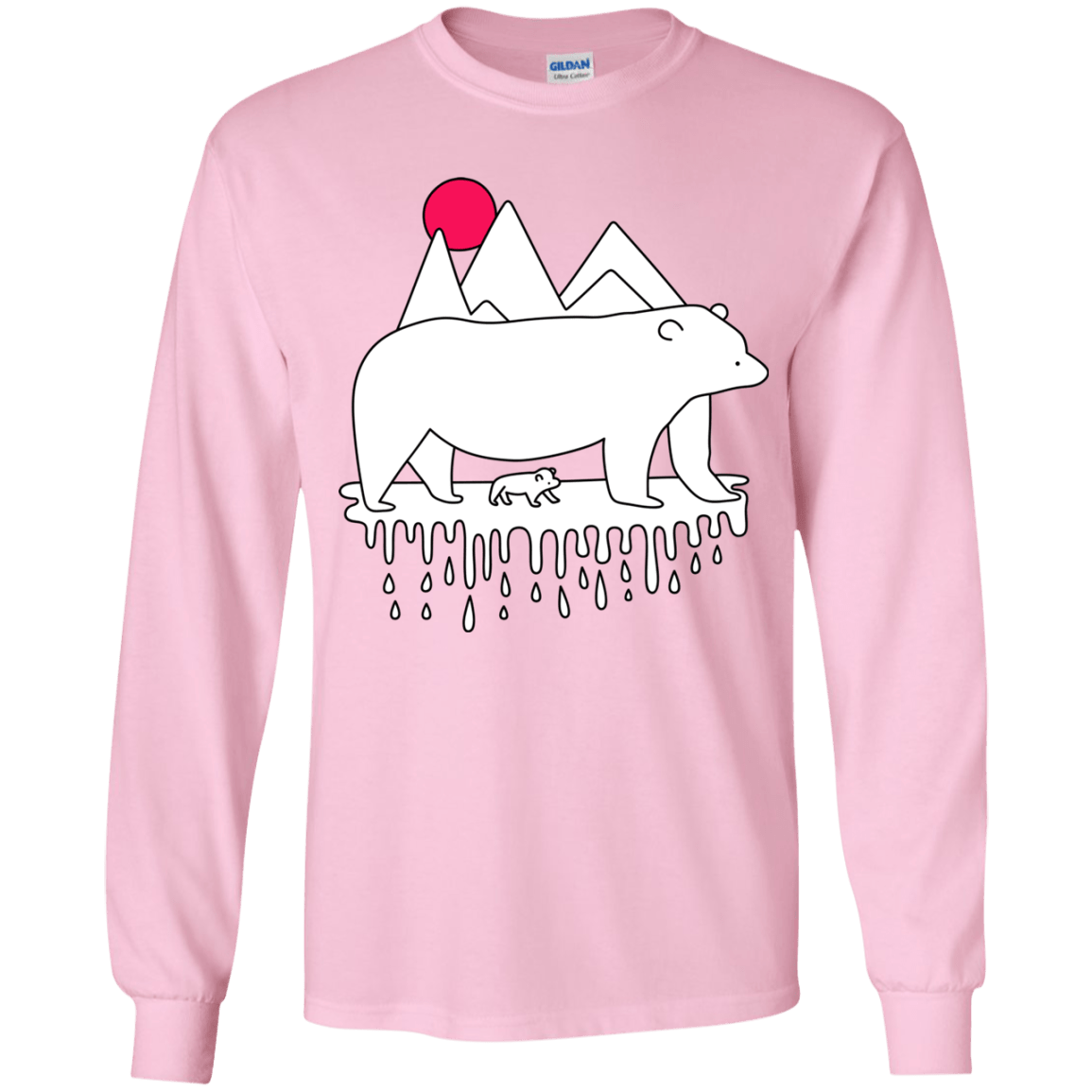 Polar Bear Family Youth Long Sleeve T-Shirt