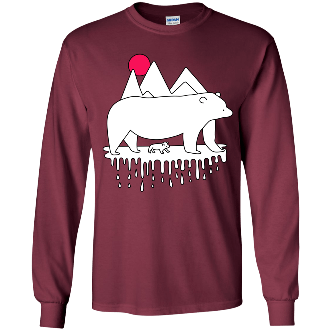 Polar Bear Family Youth Long Sleeve T-Shirt