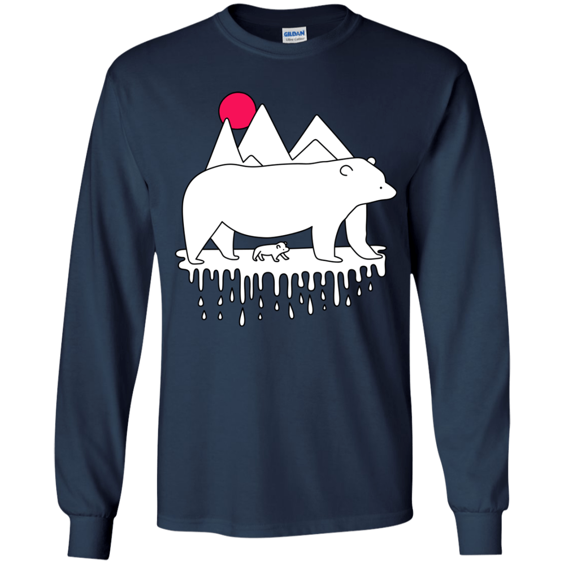 Polar Bear Family Youth Long Sleeve T-Shirt