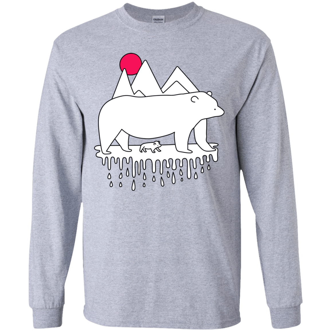 Polar Bear Family Youth Long Sleeve T-Shirt