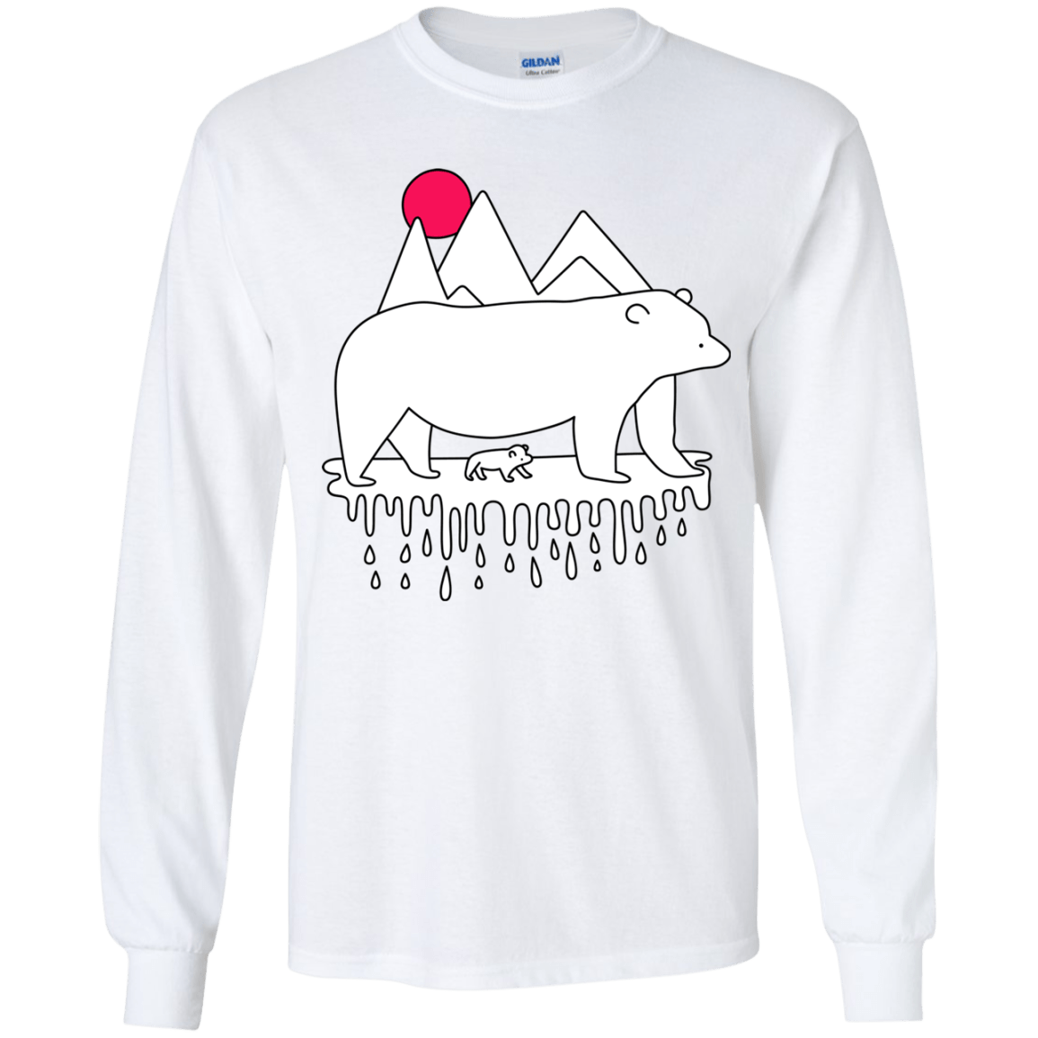 Polar Bear Family Youth Long Sleeve T-Shirt