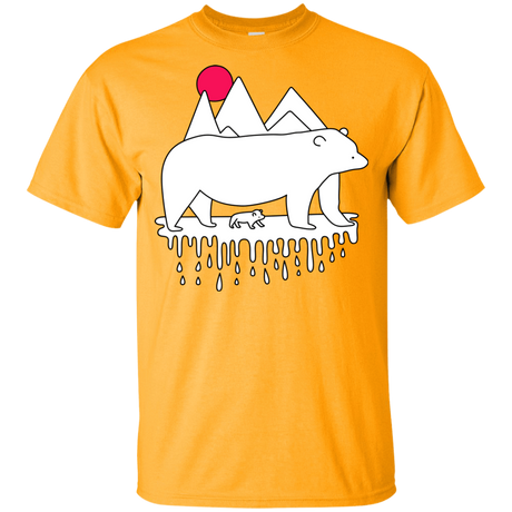 T-Shirts Gold / YXS Polar Bear Family Youth T-Shirt