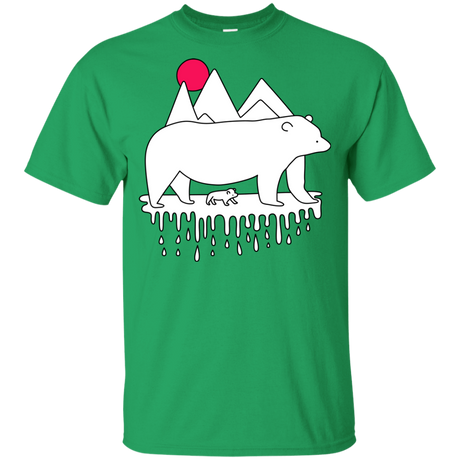 T-Shirts Irish Green / YXS Polar Bear Family Youth T-Shirt