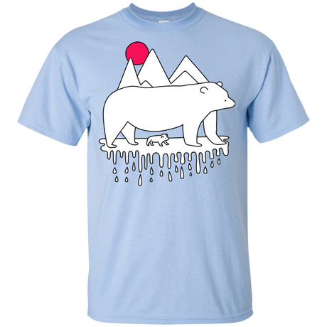 T-Shirts Light Blue / YXS Polar Bear Family Youth T-Shirt