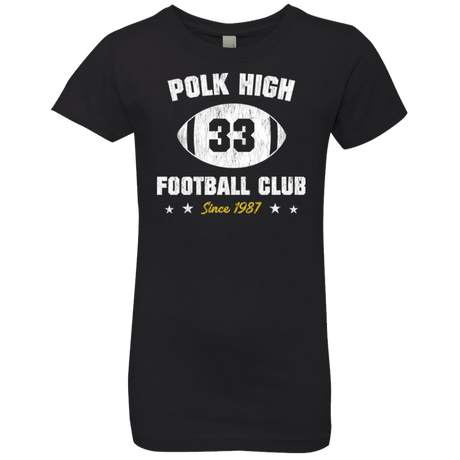 T-Shirts Black / YXS Polk High Football Girls Premium T-Shirt