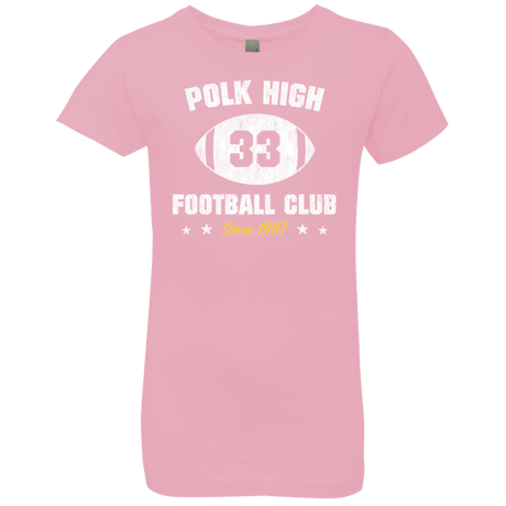 T-Shirts Light Pink / YXS Polk High Football Girls Premium T-Shirt