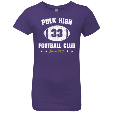 T-Shirts Purple Rush / YXS Polk High Football Girls Premium T-Shirt
