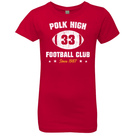 T-Shirts Red / YXS Polk High Football Girls Premium T-Shirt