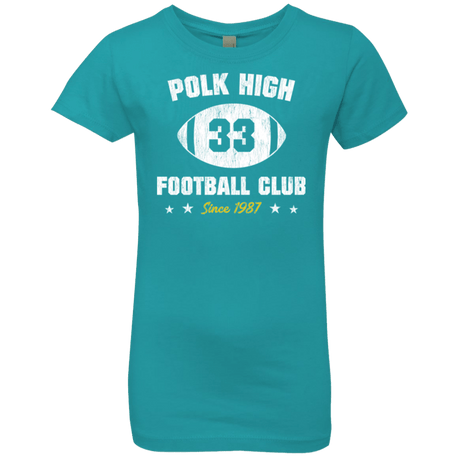 T-Shirts Tahiti Blue / YXS Polk High Football Girls Premium T-Shirt