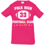 T-Shirts Hot Pink / 6 Months Polk High Football Infant Premium T-Shirt
