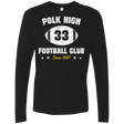 T-Shirts Black / Small Polk High Football Men's Premium Long Sleeve