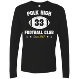 T-Shirts Black / Small Polk High Football Men's Premium Long Sleeve
