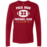 T-Shirts Cardinal / Small Polk High Football Men's Premium Long Sleeve