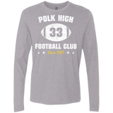 T-Shirts Heather Grey / Small Polk High Football Men's Premium Long Sleeve