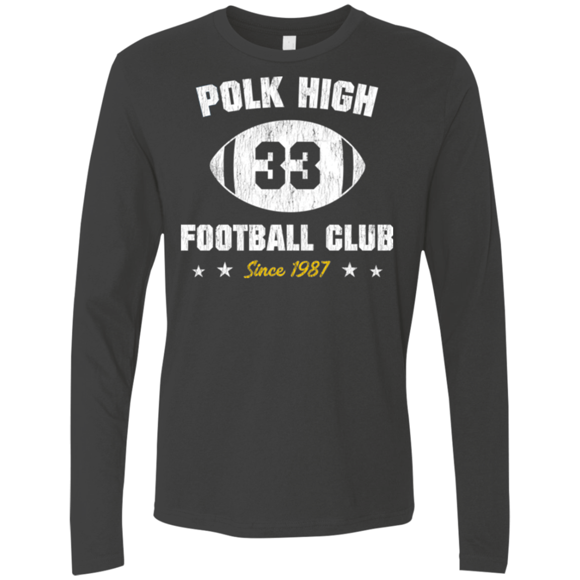 T-Shirts Heavy Metal / Small Polk High Football Men's Premium Long Sleeve