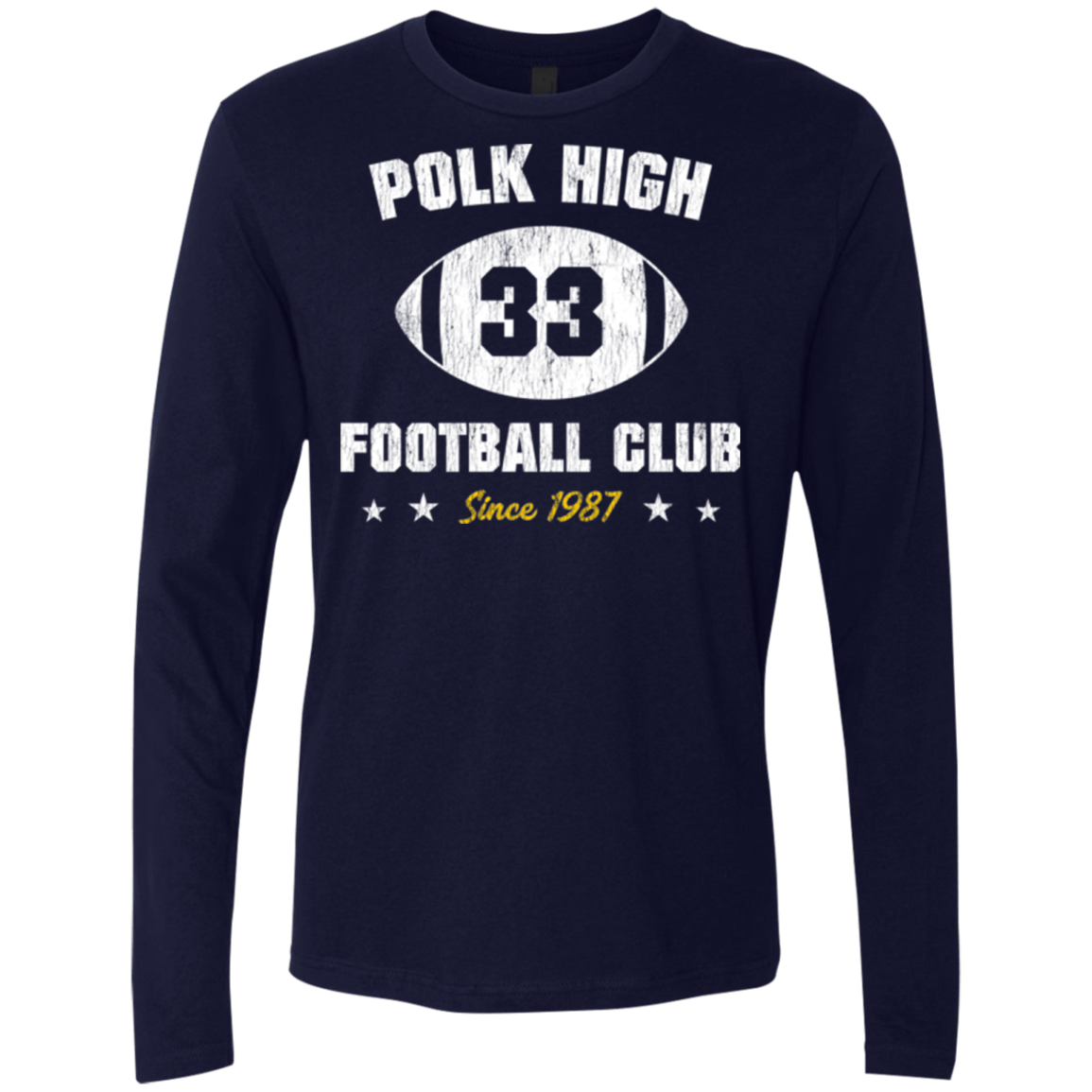 T-Shirts Midnight Navy / Small Polk High Football Men's Premium Long Sleeve
