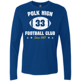 T-Shirts Royal / Small Polk High Football Men's Premium Long Sleeve
