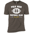 T-Shirts Warm Grey / X-Small Polk High Football Men's Premium T-Shirt
