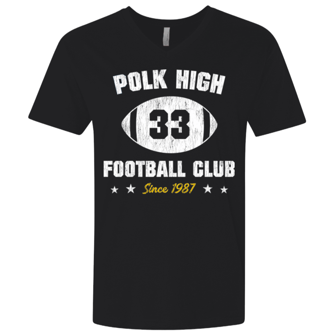 T-Shirts Black / X-Small Polk High Football Men's Premium V-Neck