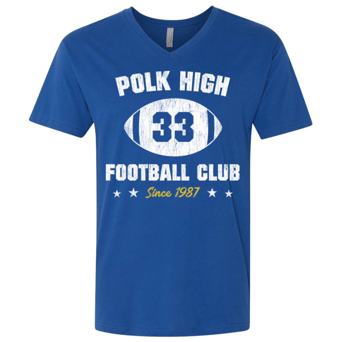 T-Shirts Royal / X-Small Polk High Football Men's Premium V-Neck