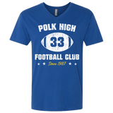 T-Shirts Royal / X-Small Polk High Football Men's Premium V-Neck