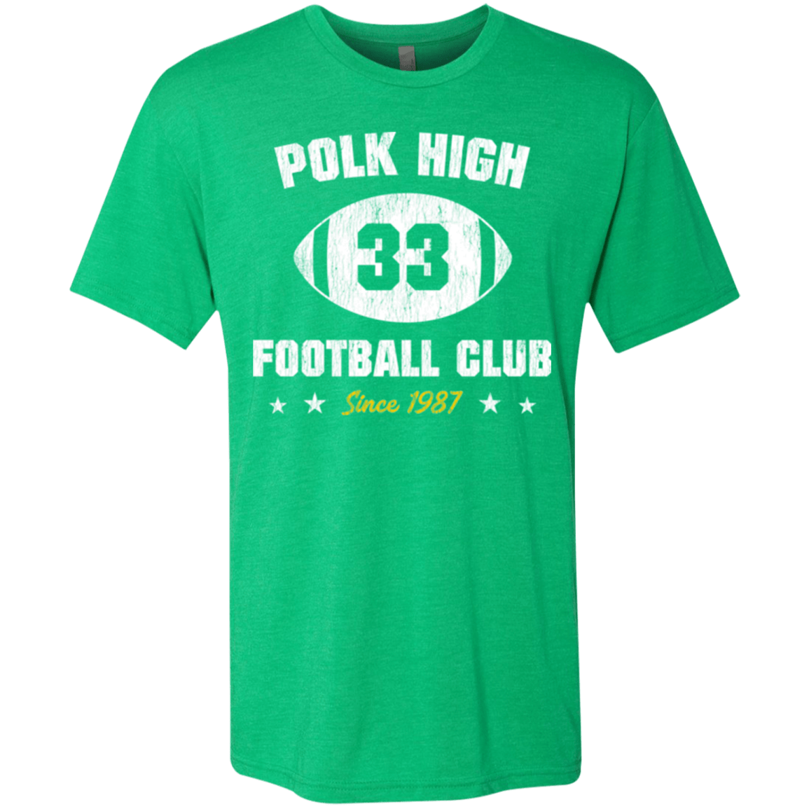 T-Shirts Envy / Small Polk High Football Men's Triblend T-Shirt