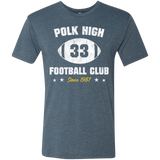 T-Shirts Indigo / Small Polk High Football Men's Triblend T-Shirt