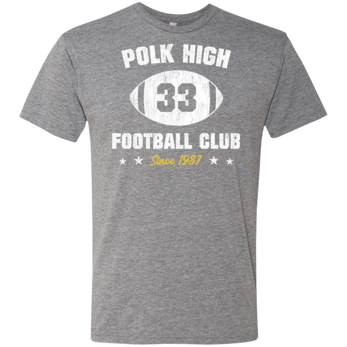 T-Shirts Premium Heather / Small Polk High Football Men's Triblend T-Shirt