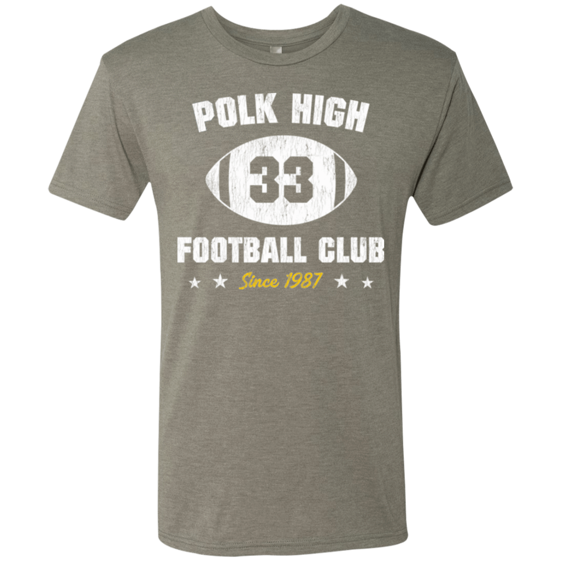 T-Shirts Venetian Grey / Small Polk High Football Men's Triblend T-Shirt