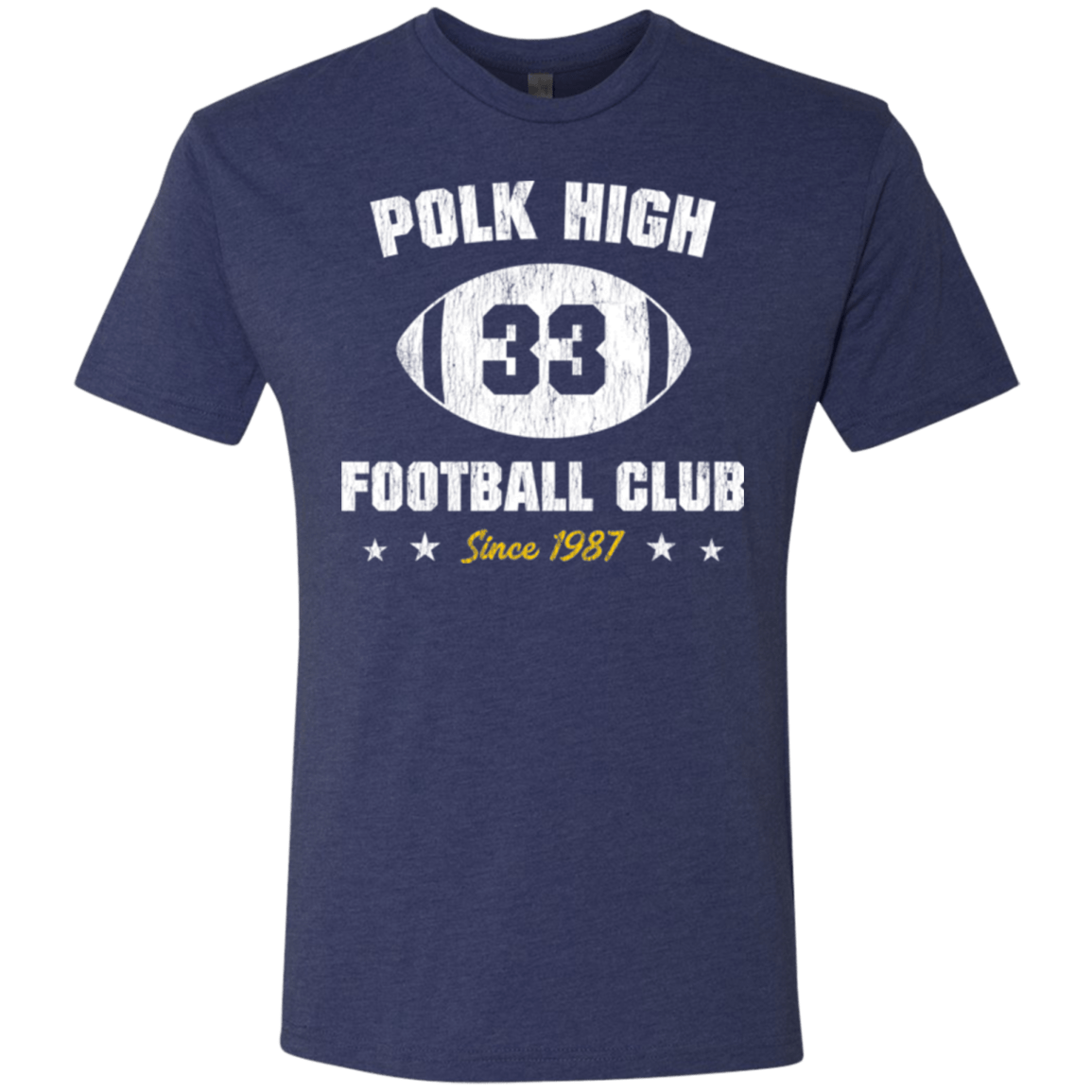T-Shirts Vintage Navy / Small Polk High Football Men's Triblend T-Shirt